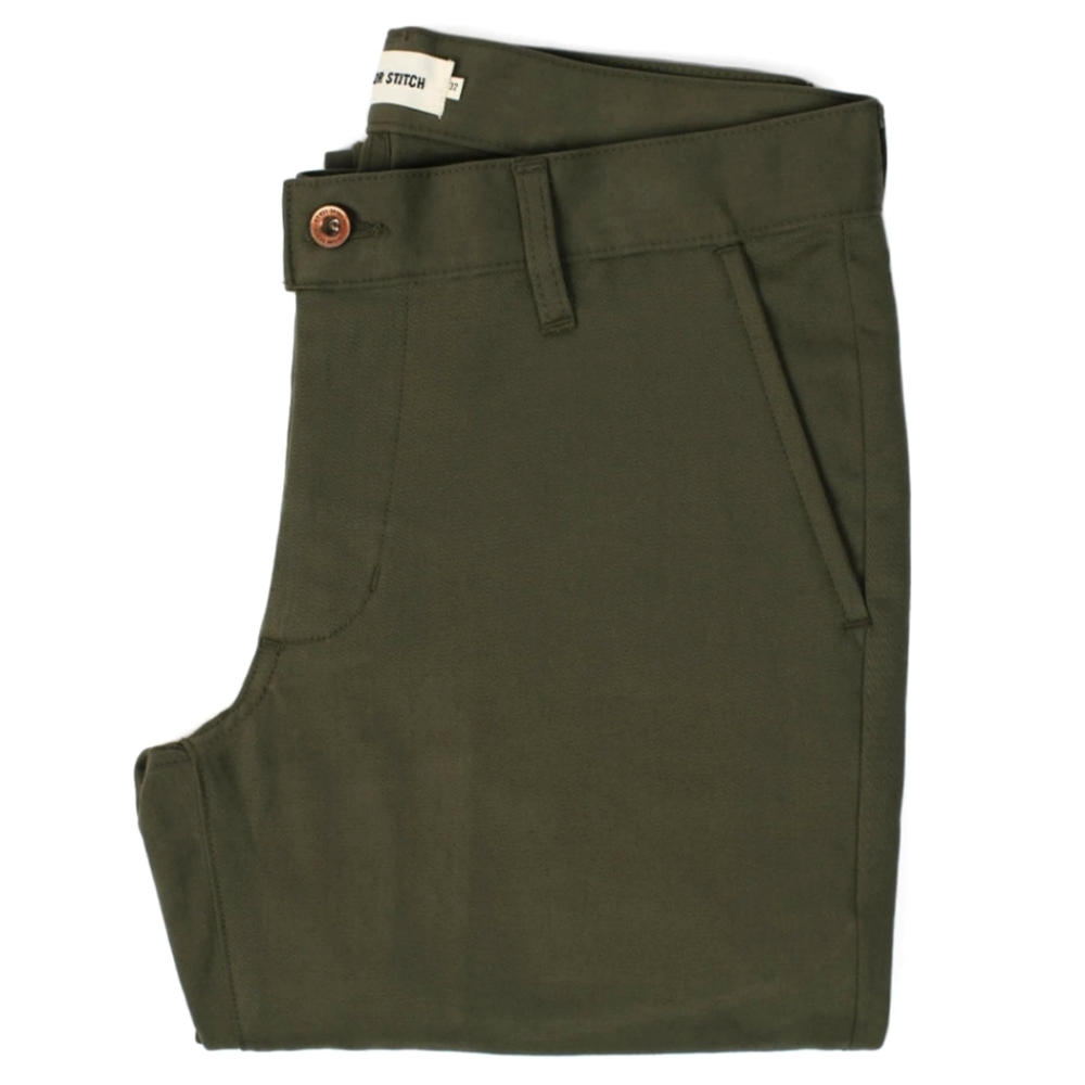 Taylor Stitch Democratic Chino in Organic Olive